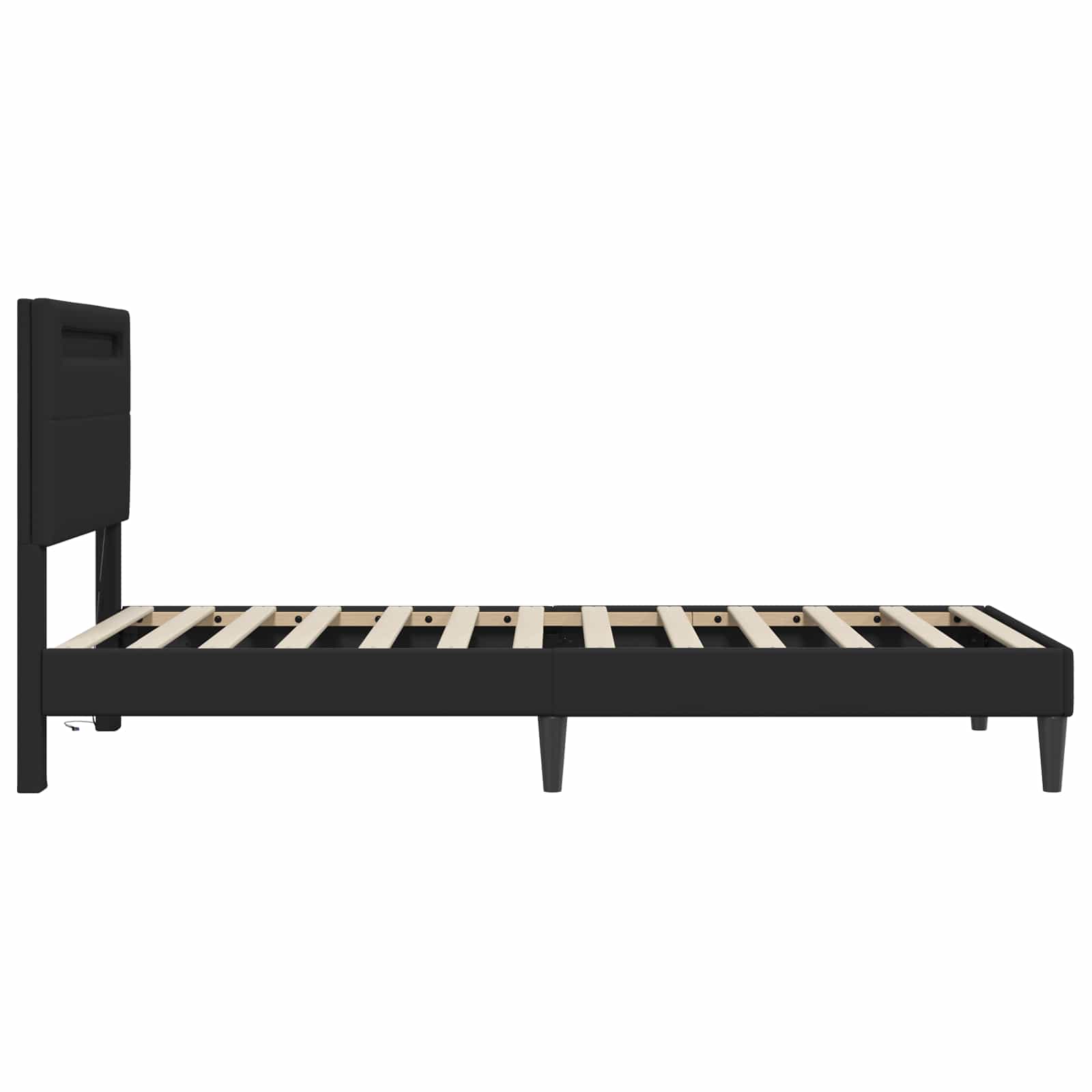 vidaXL Bedframe Zwart 90 x 190 cm Kunstleer