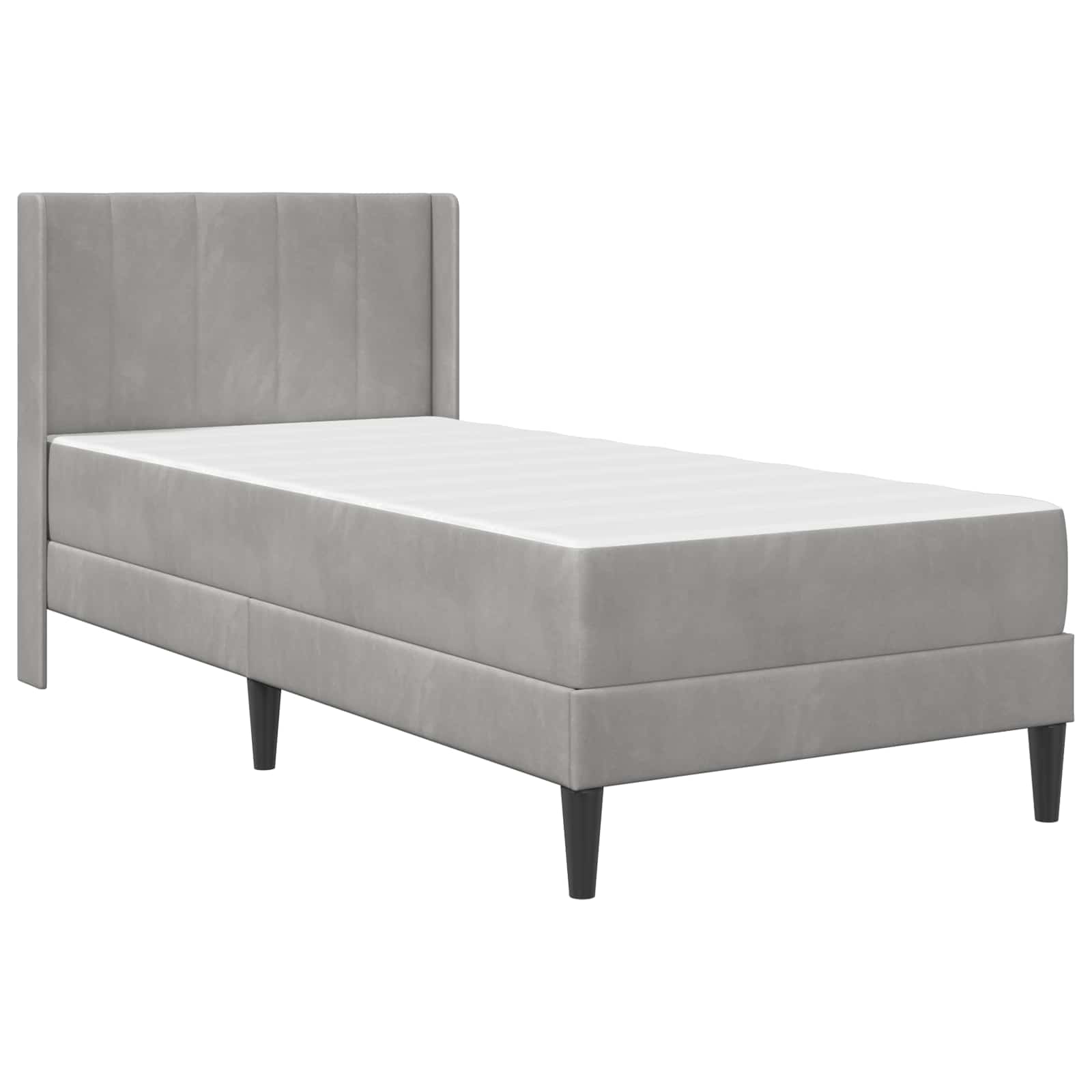 vidaXL Bedframe Lichtgrijs 80 x 200 cm Fluweel