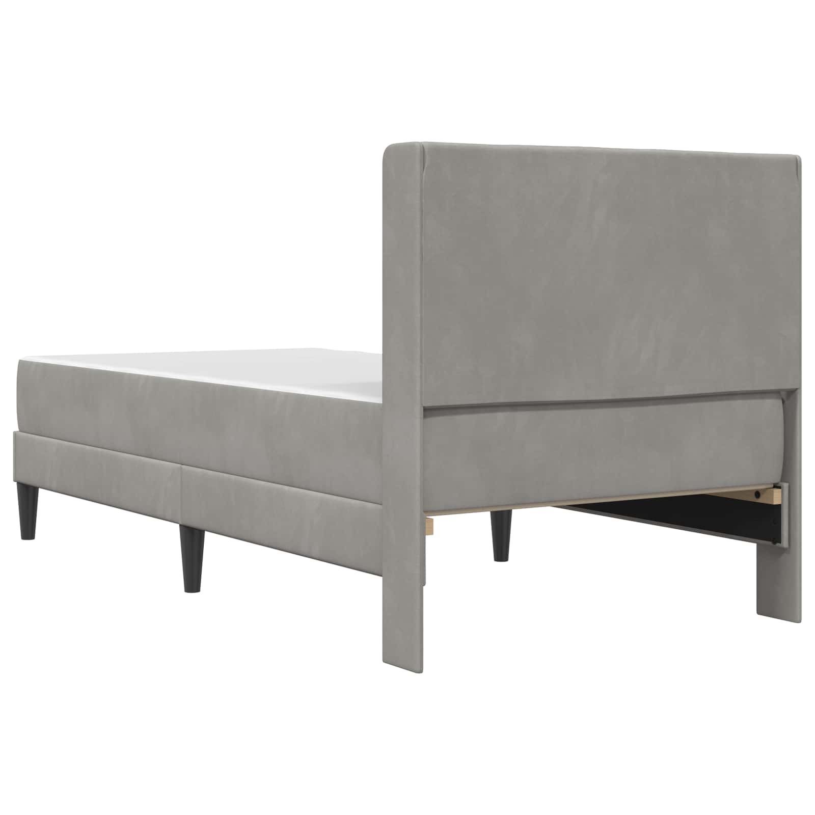 vidaXL Bedframe Lichtgrijs 80 x 200 cm Fluweel