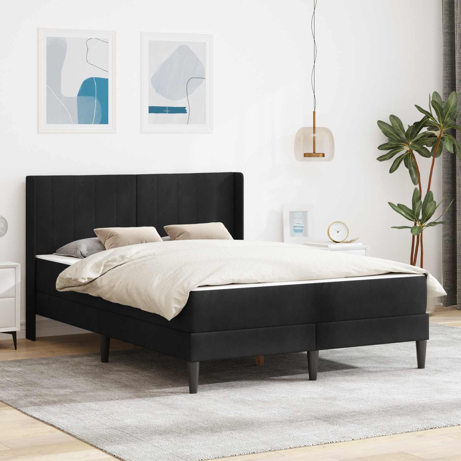 vidaXL Bedframe Lichtgrijs 80 x 200 cm Fluweel