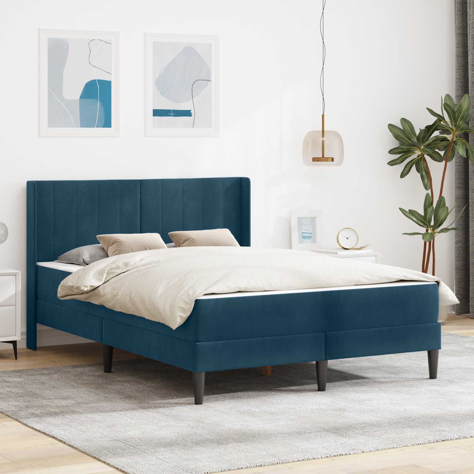 vidaXL Bedframe Lichtgrijs 80 x 200 cm Fluweel