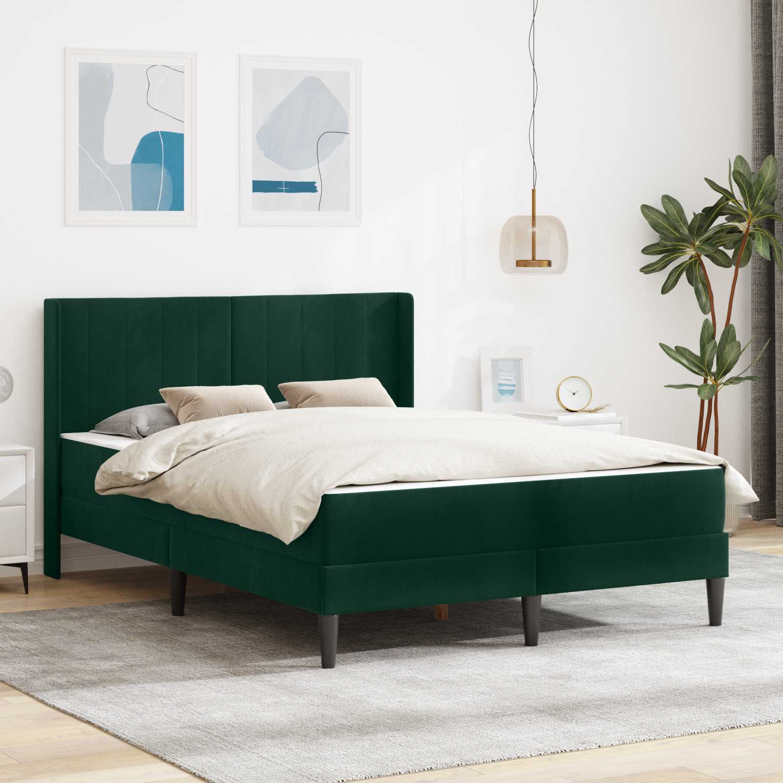 vidaXL Bedframe Lichtgrijs 80 x 200 cm Fluweel