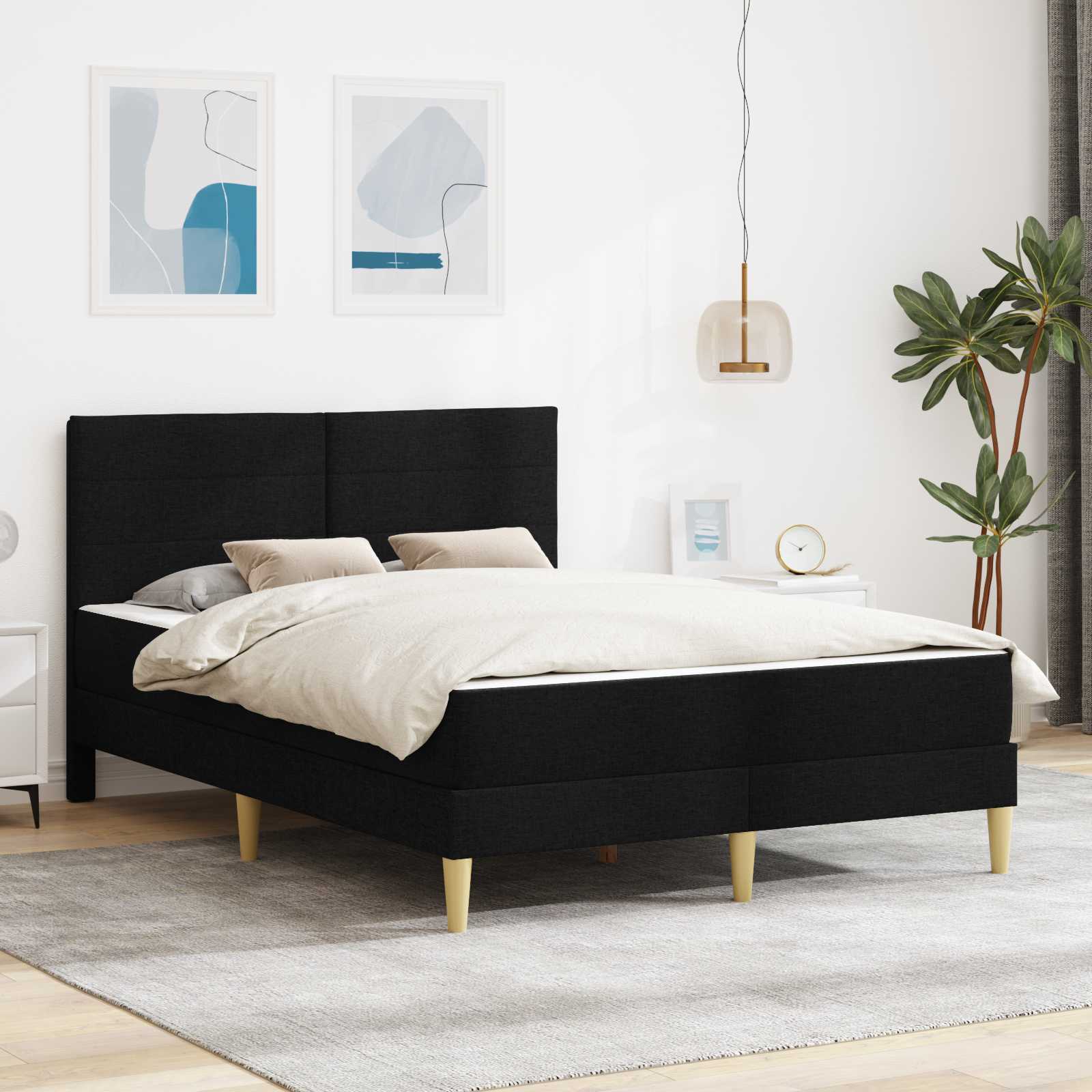 vidaXL Bedframe Donkergrijs 80 x 200 cm Polyester