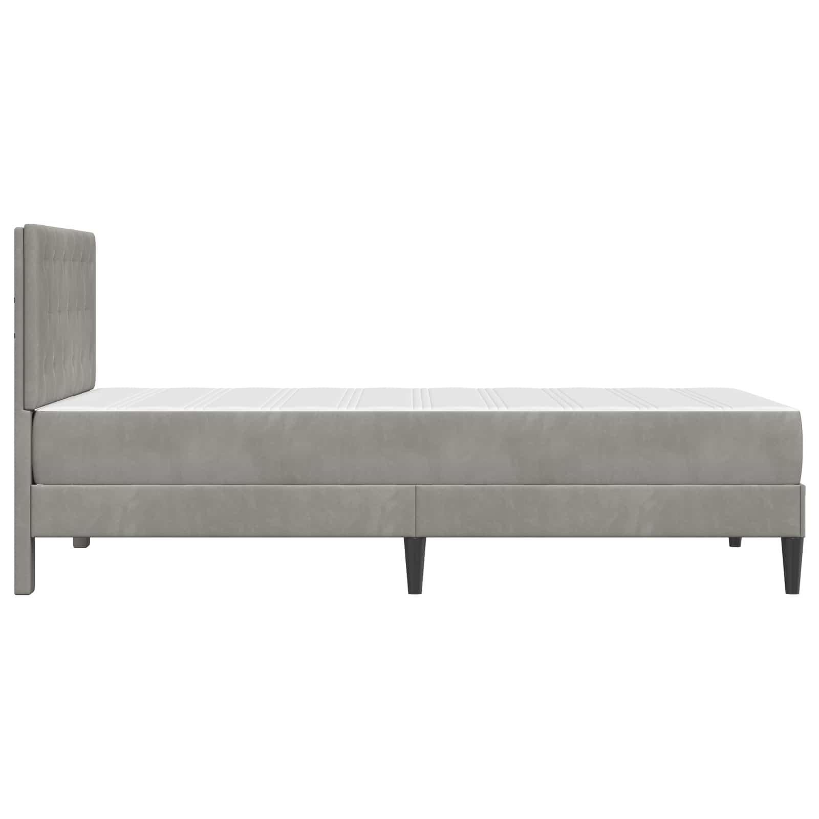 vidaXL Bedframe met matras met hoofdeinde Roze 80 x 200 cm Fluweel