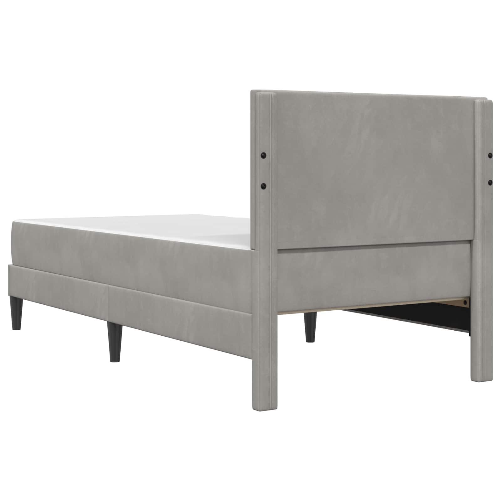 vidaXL Bedframe met matras met hoofdeinde Roze 80 x 200 cm Fluweel