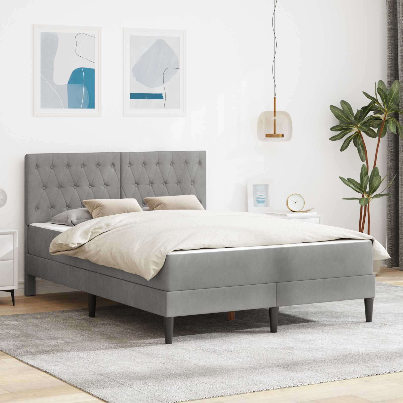 vidaXL Bedframe met matras met hoofdeinde Roze 80 x 200 cm Fluweel