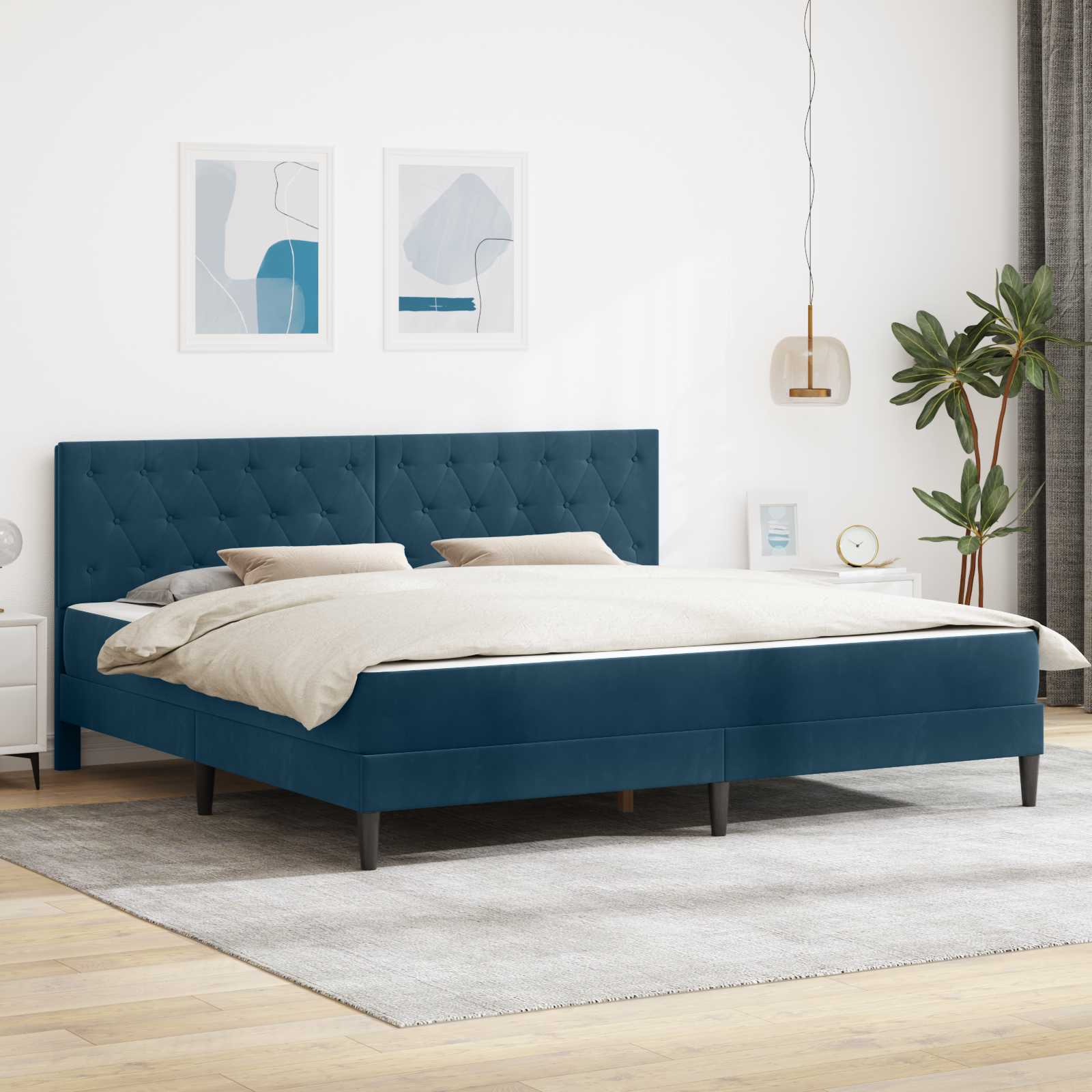 vidaXL Bedframe met matras met hoofdeinde Roze 80 x 200 cm Fluweel