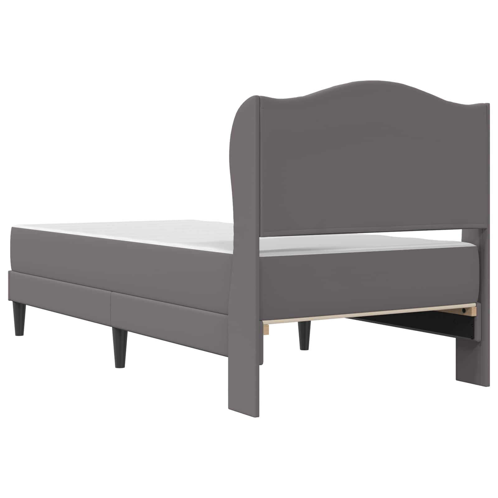 vidaXL Bedframe met hoofdeinde Wit 100 x 200 cm Kunstleer