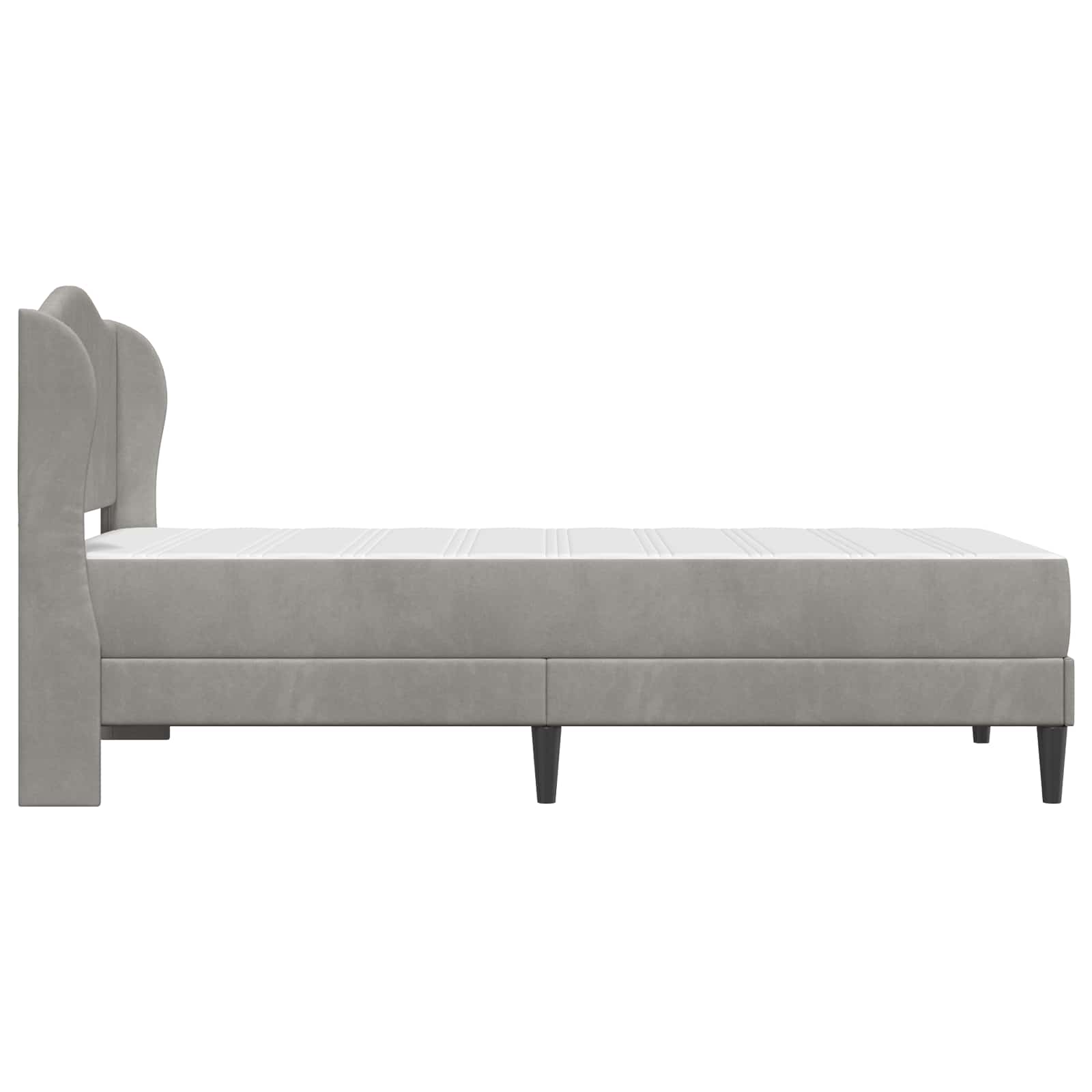 vidaXL Bedframe met hoofdeinde Roze 90 x 190 cm Fluweel