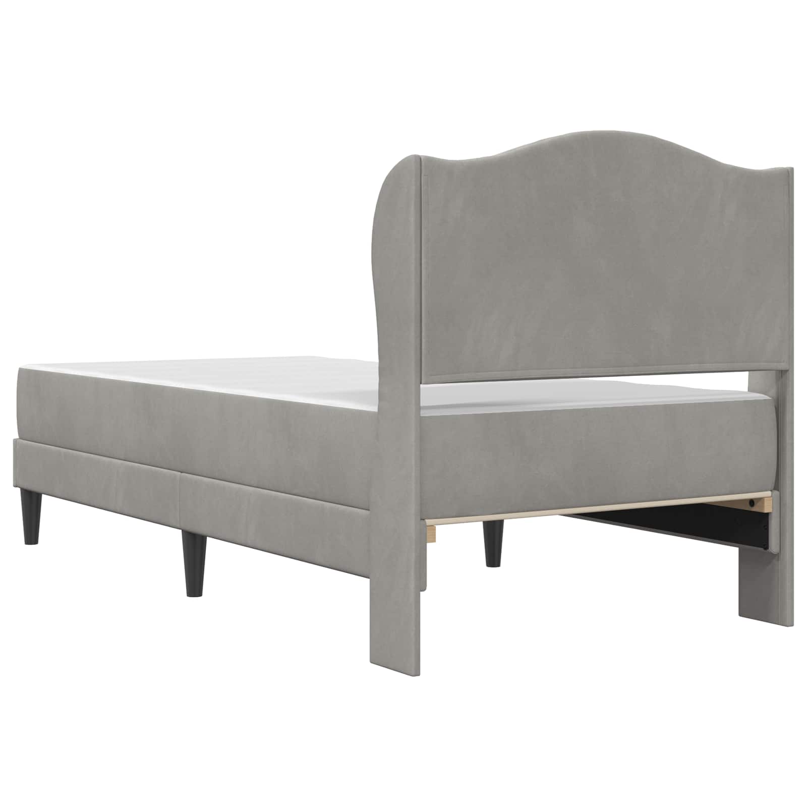 vidaXL Bedframe met hoofdeinde Roze 90 x 190 cm Fluweel
