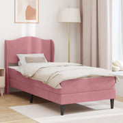 vidaXL Bedframe met hoofdeinde Roze 90 x 190 cm Fluweel