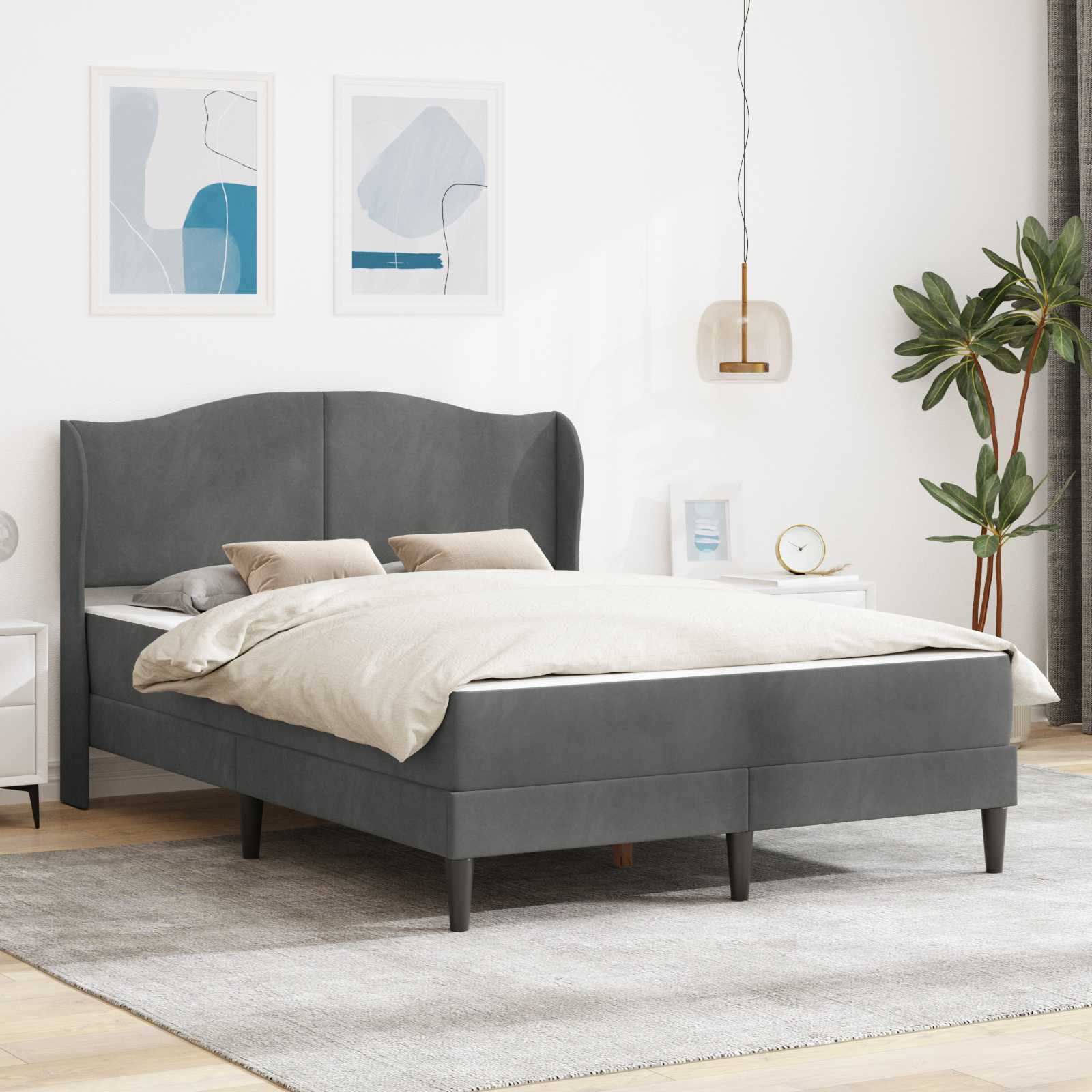 vidaXL Bedframe met hoofdeinde Roze 90 x 190 cm Fluweel