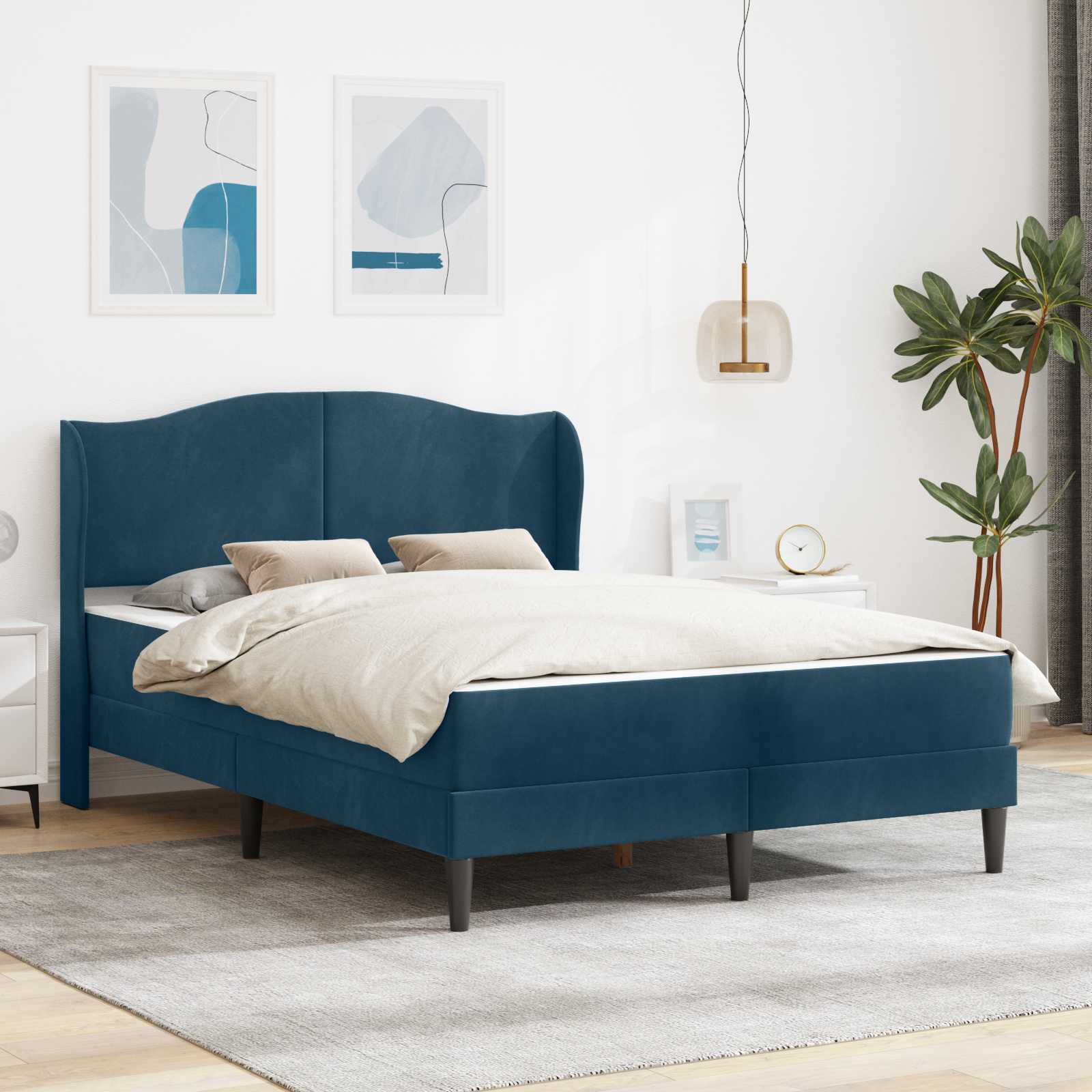 vidaXL Bedframe met hoofdeinde Roze 90 x 190 cm Fluweel