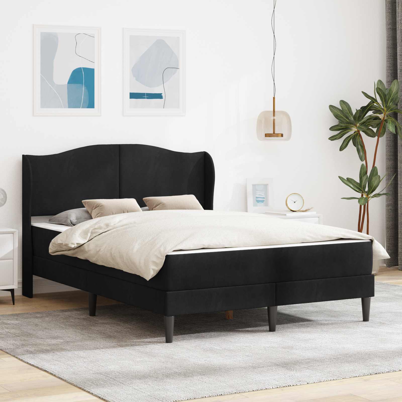 vidaXL Bedframe met hoofdeinde Roze 90 x 190 cm Fluweel