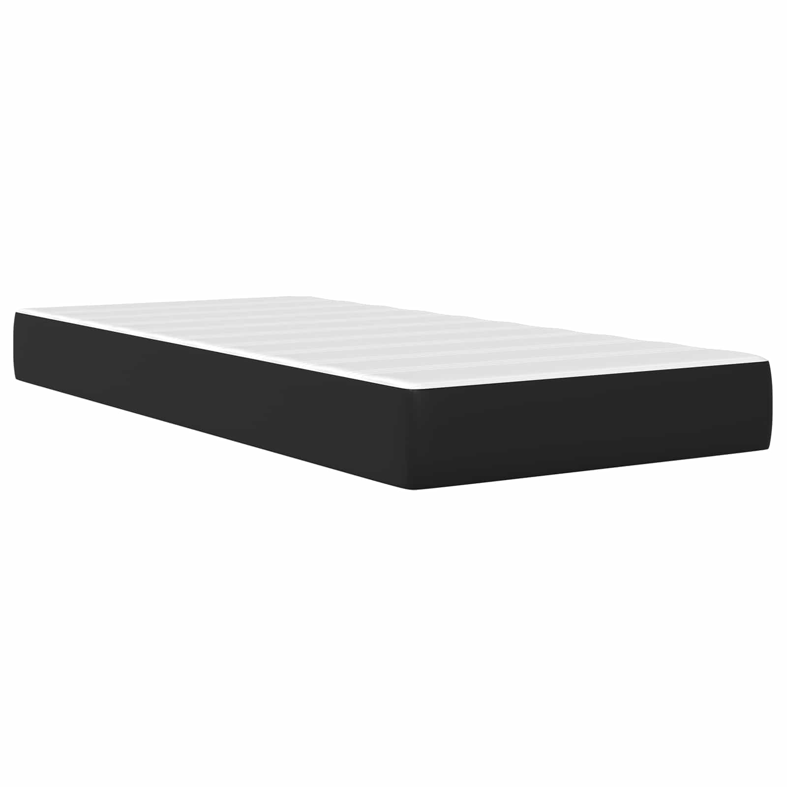 vidaXL Bedframe met LED-stripverlichting Zwart 90 x 190 cm Kunstleer
