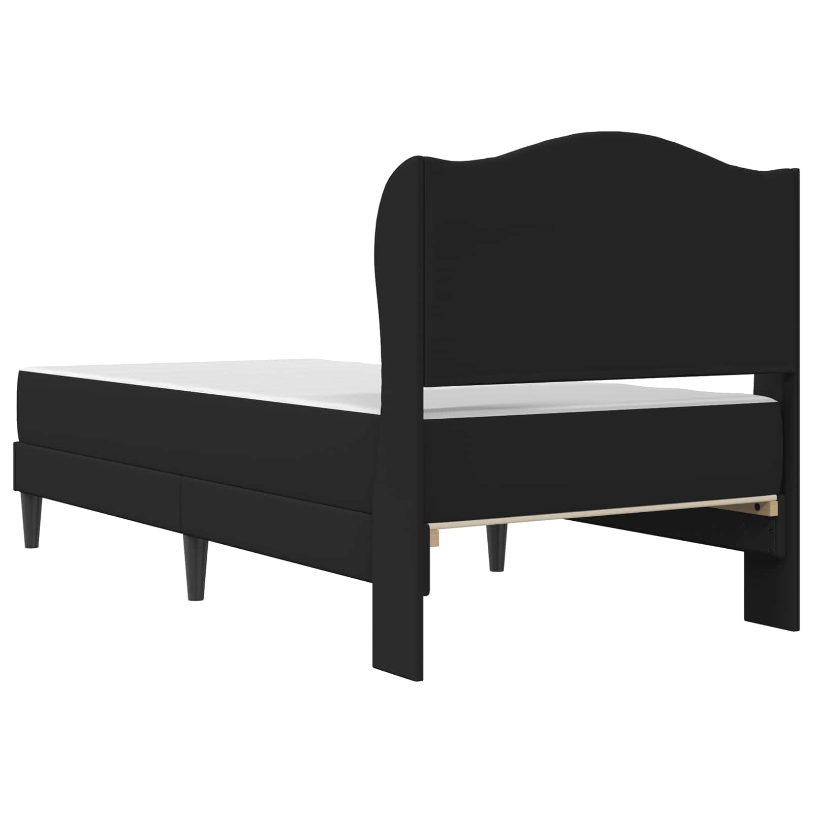 vidaXL Bedframe met hoofdeinde Zwart 90 x 190 cm Kunstleer