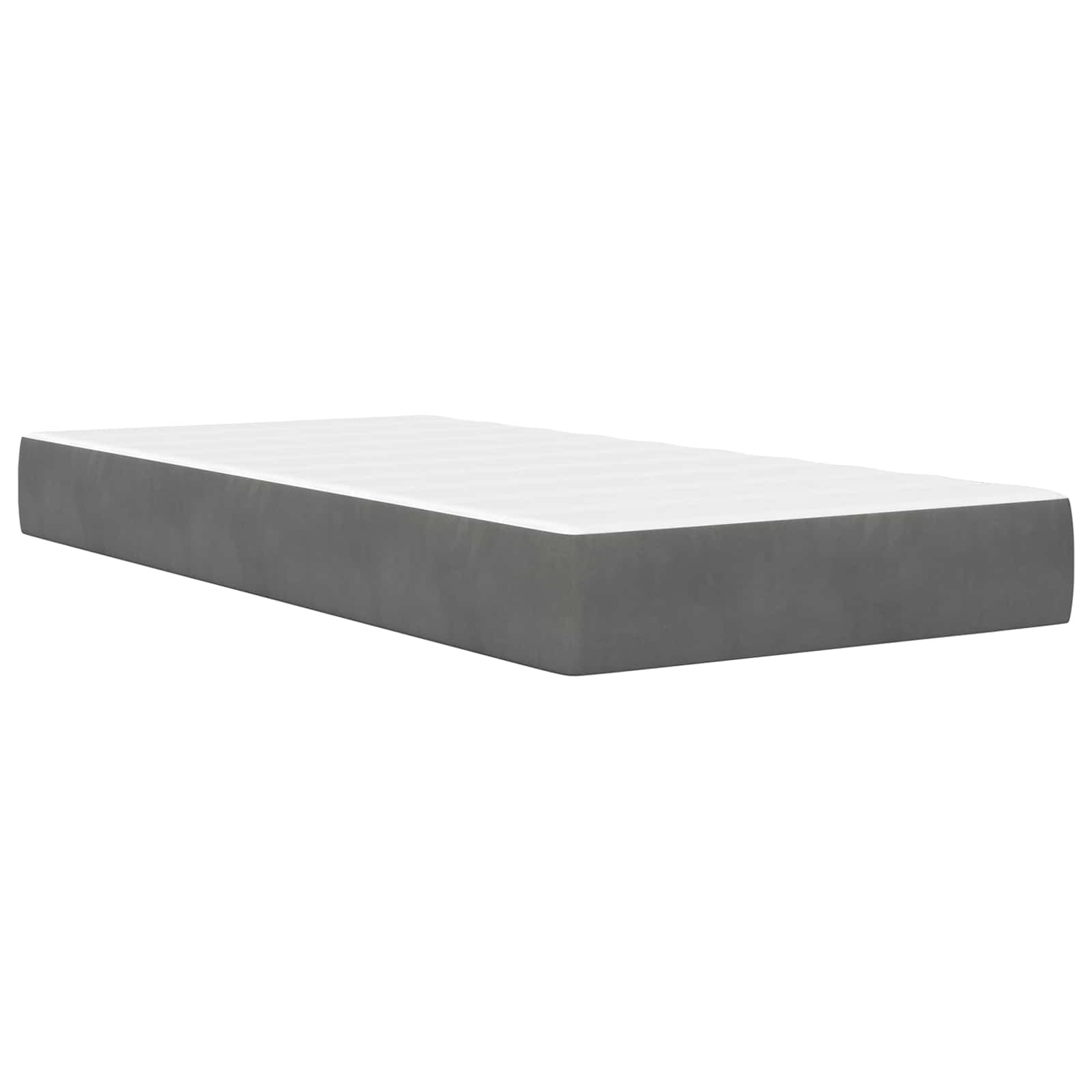 vidaXL Bedframe met hoofdeinde Donkergrijs 90 x 190 cm Fluweel