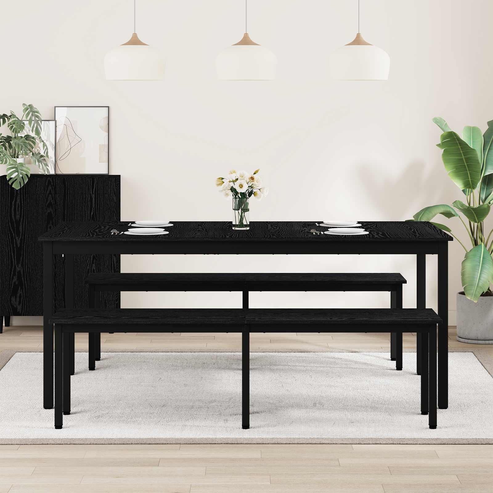 vidaXL Eettafels 60 x 60 x 75 cm METAAL