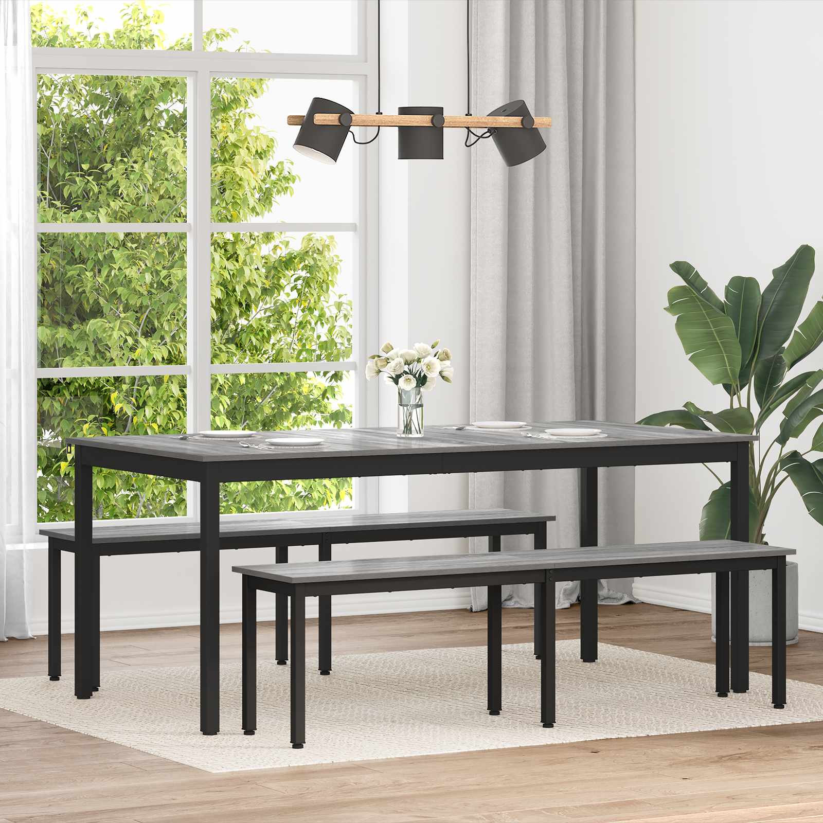 vidaXL Eettafels 60 x 60 x 75 cm METAAL