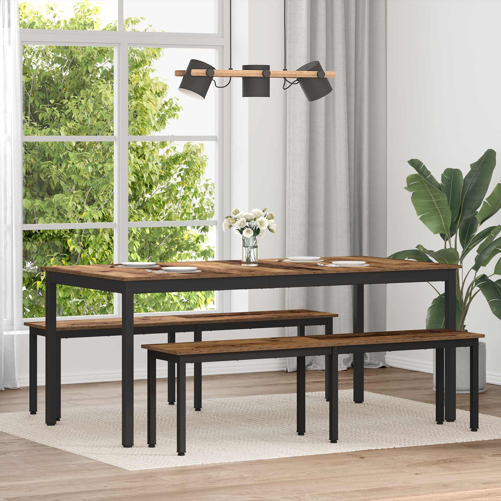 vidaXL Eettafels 60 x 60 x 75 cm METAAL