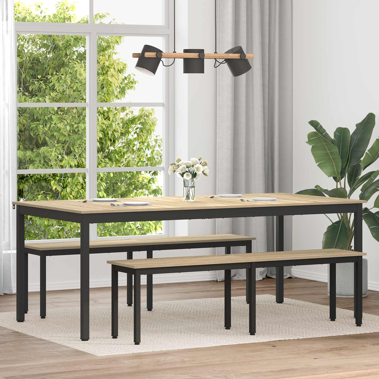 vidaXL Eettafels 60 x 60 x 75 cm METAAL