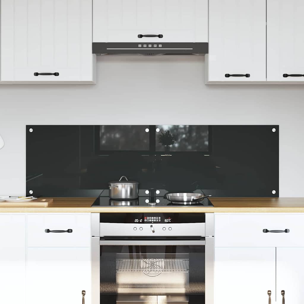 vidaXL Keuken Achterwand 2 pcs Lichtgrijs 70 x 40 cm gehard glas