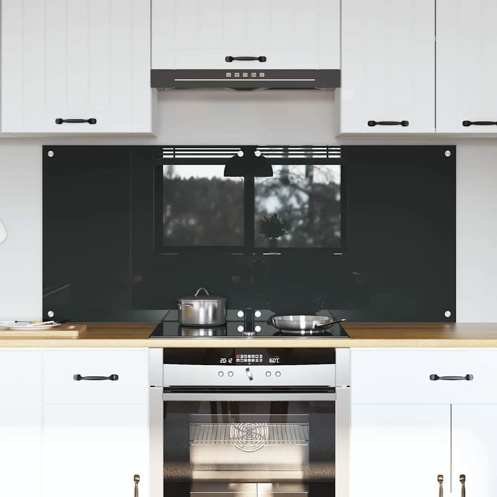 vidaXL Keuken Achterwand 2 pcs Lichtgrijs 70 x 40 cm gehard glas