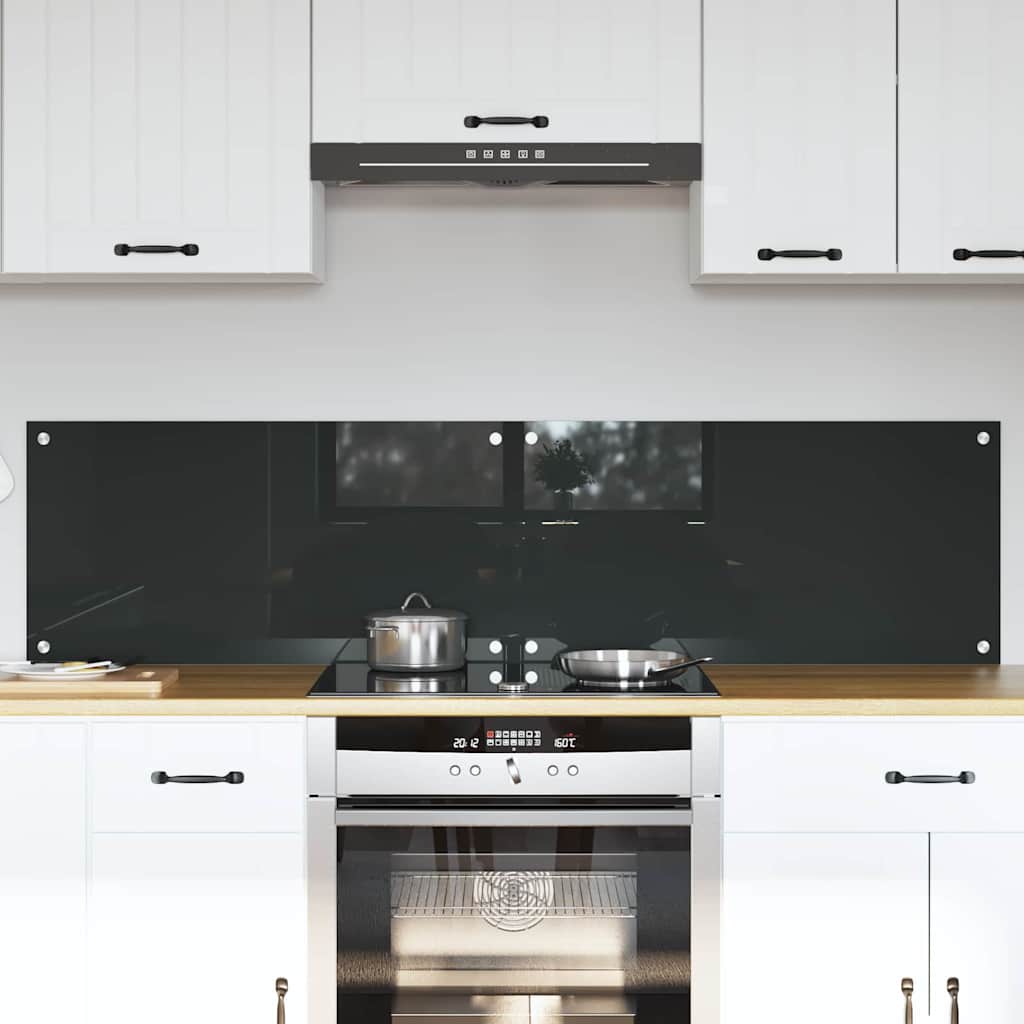 vidaXL Keuken Achterwand 2 pcs Lichtgrijs 70 x 40 cm gehard glas
