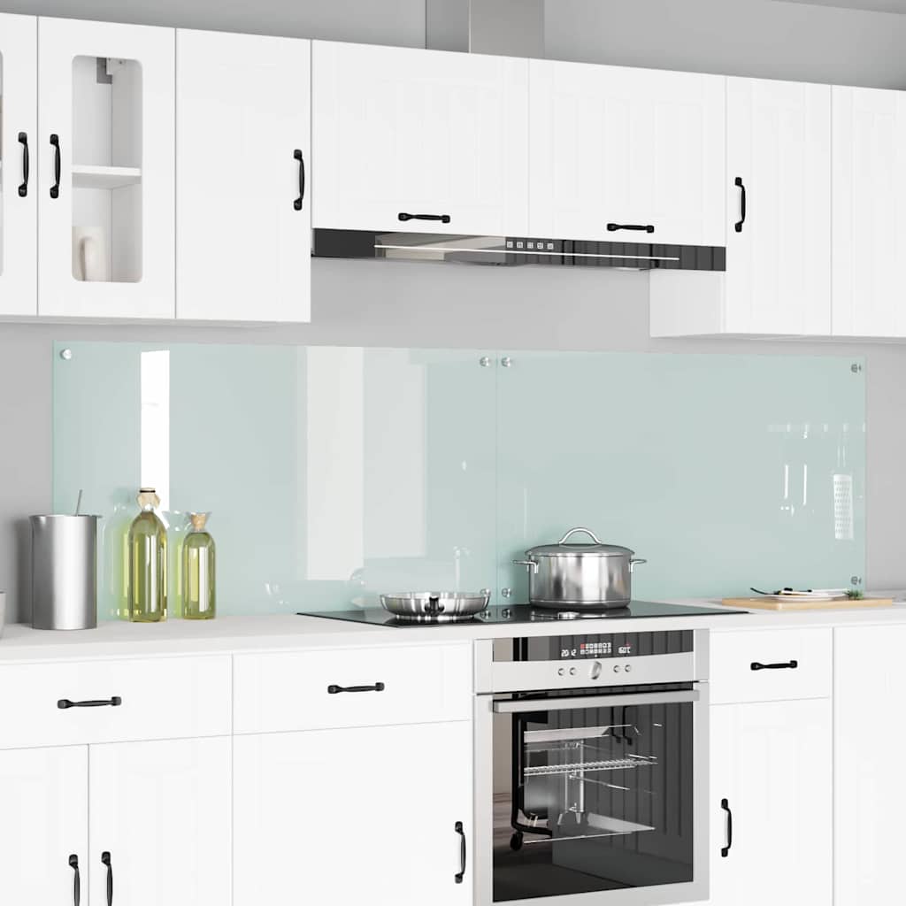 vidaXL Keuken Achterwand 2 pcs Lichtgrijs 70 x 40 cm gehard glas