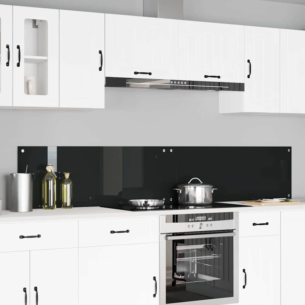vidaXL Keuken Achterwand 2 pcs Lichtgrijs 70 x 40 cm gehard glas