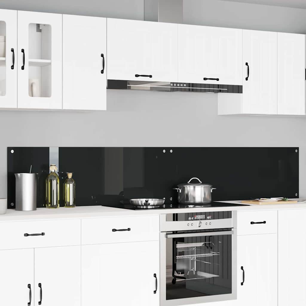 vidaXL Keuken Achterwand 2 pcs Lichtgrijs 70 x 40 cm gehard glas