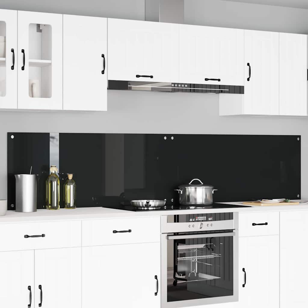 vidaXL Keuken Achterwand 2 pcs Lichtgrijs 70 x 40 cm gehard glas