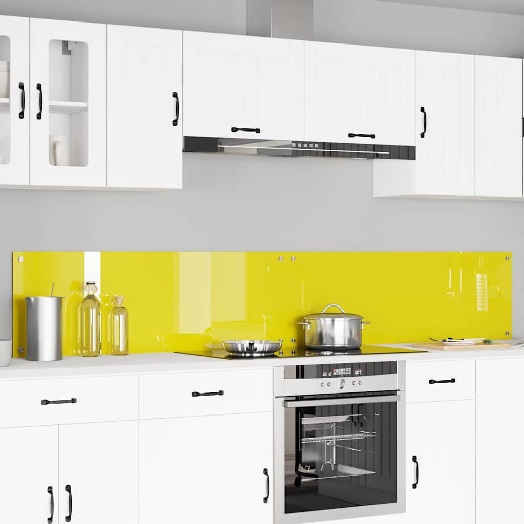 vidaXL Keuken Achterwand 2 pcs Lichtgrijs 70 x 40 cm gehard glas