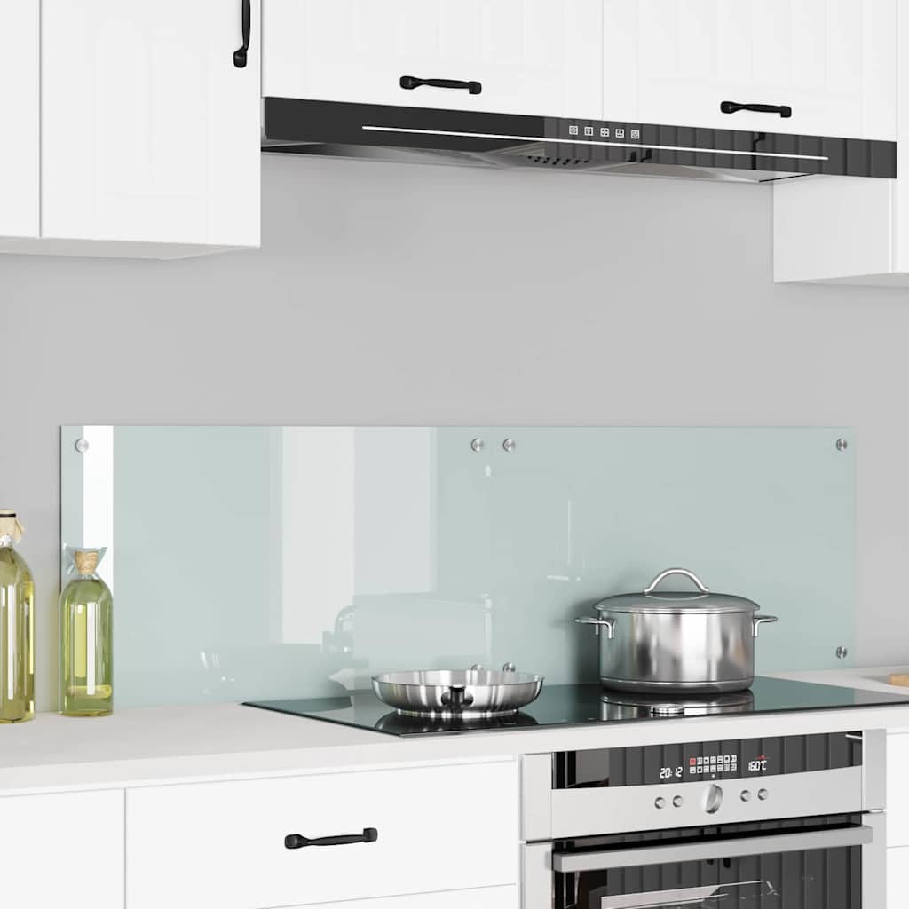vidaXL Keuken Achterwand 2 pcs Lichtgrijs 70 x 40 cm gehard glas