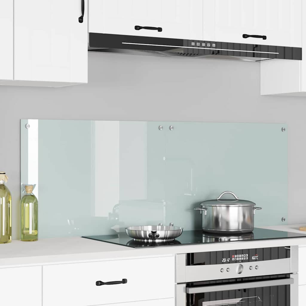 vidaXL Keuken Achterwand 2 pcs Lichtgrijs 70 x 40 cm gehard glas
