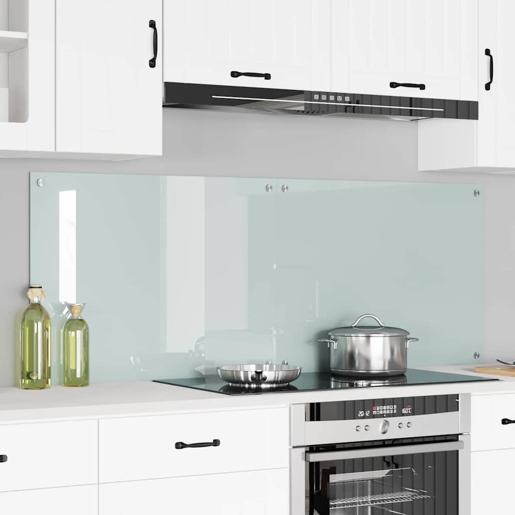 vidaXL Keuken Achterwand 2 pcs Lichtgrijs 70 x 40 cm gehard glas