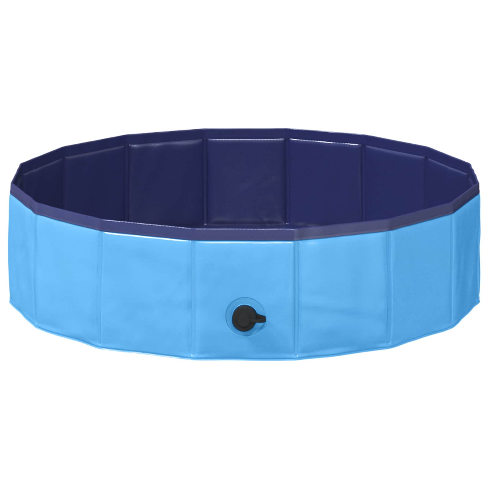 vidaXL Opvouwbaar zwembadd voor honden Rood en blauw 80 x 80 x 20 cm