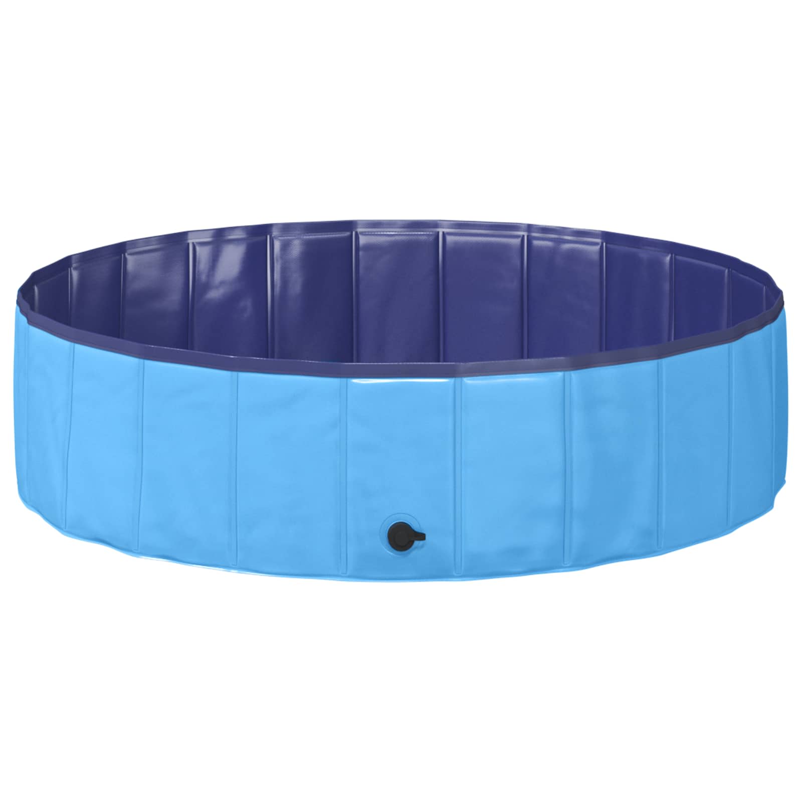 vidaXL Opvouwbaar zwembadd voor honden Rood en blauw 80 x 80 x 20 cm