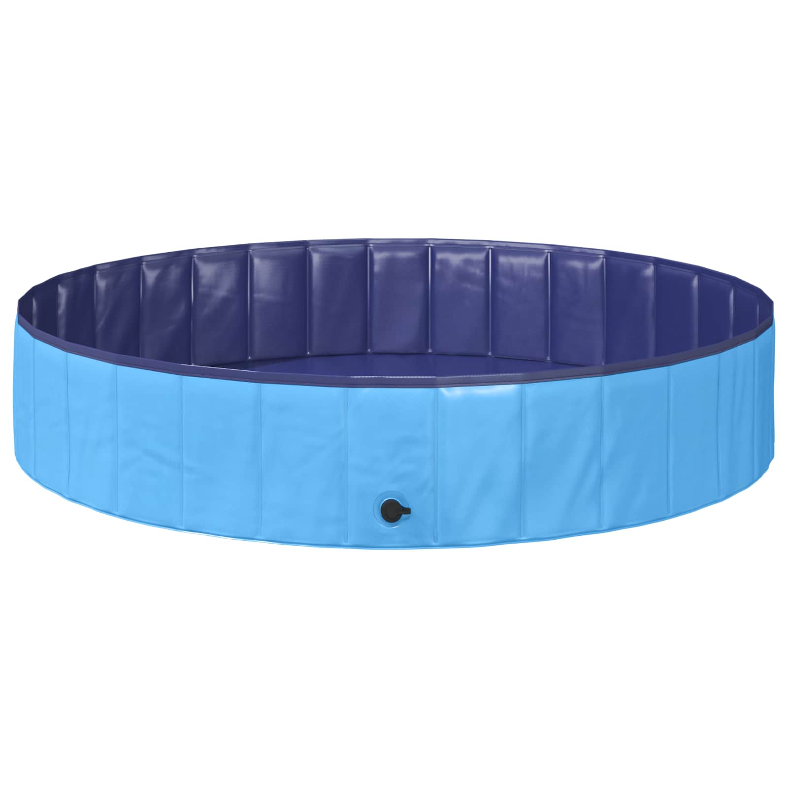 vidaXL Opvouwbaar zwembadd voor honden Rood en blauw 80 x 80 x 20 cm