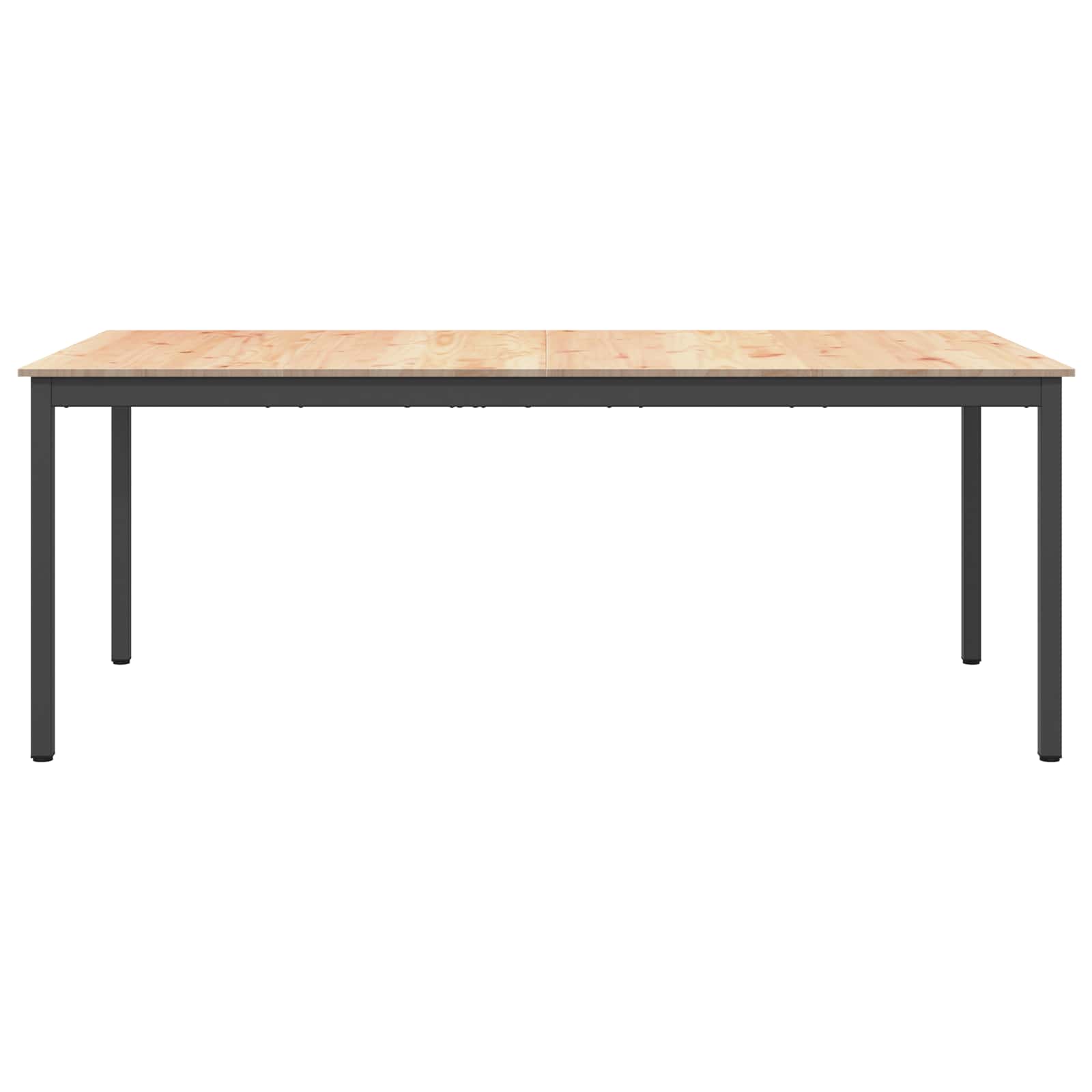 vidaXL Eettafel Naturel 200 x 100 x 75 cm Massief grenenhout