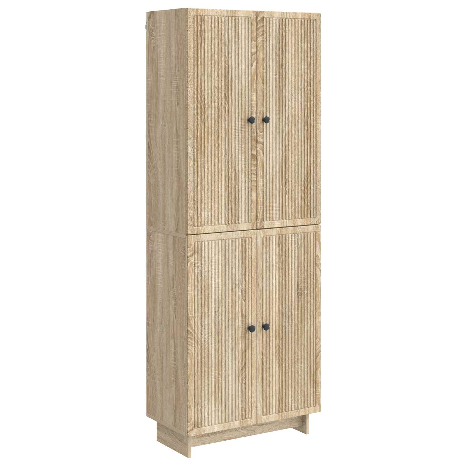 vidaXL Kastenset 2 pcs Zwart 66 x 34,5 x 90 cm Bewerkt hout