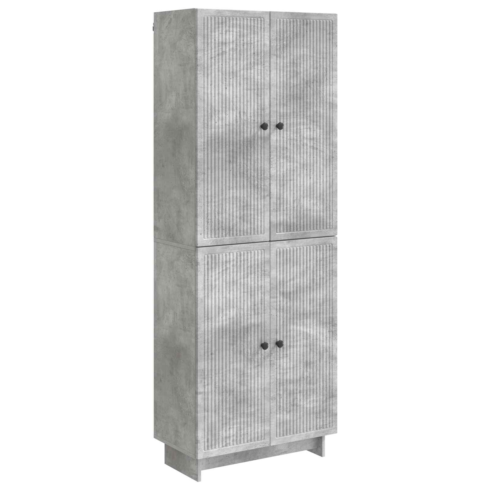 vidaXL Kastenset 2 pcs Zwart 66 x 34,5 x 90 cm Bewerkt hout