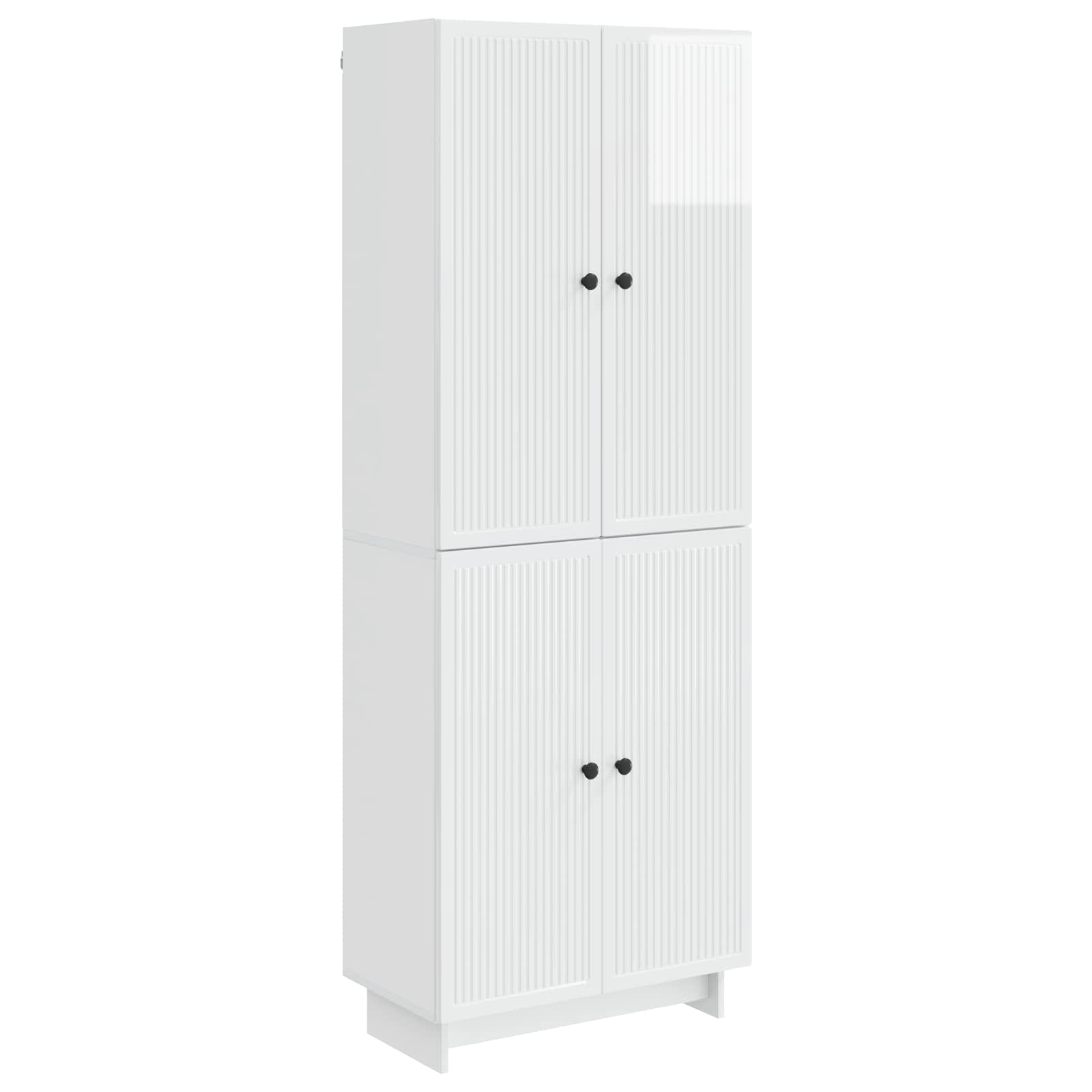 vidaXL Kastenset 2 pcs Zwart 66 x 34,5 x 90 cm Bewerkt hout