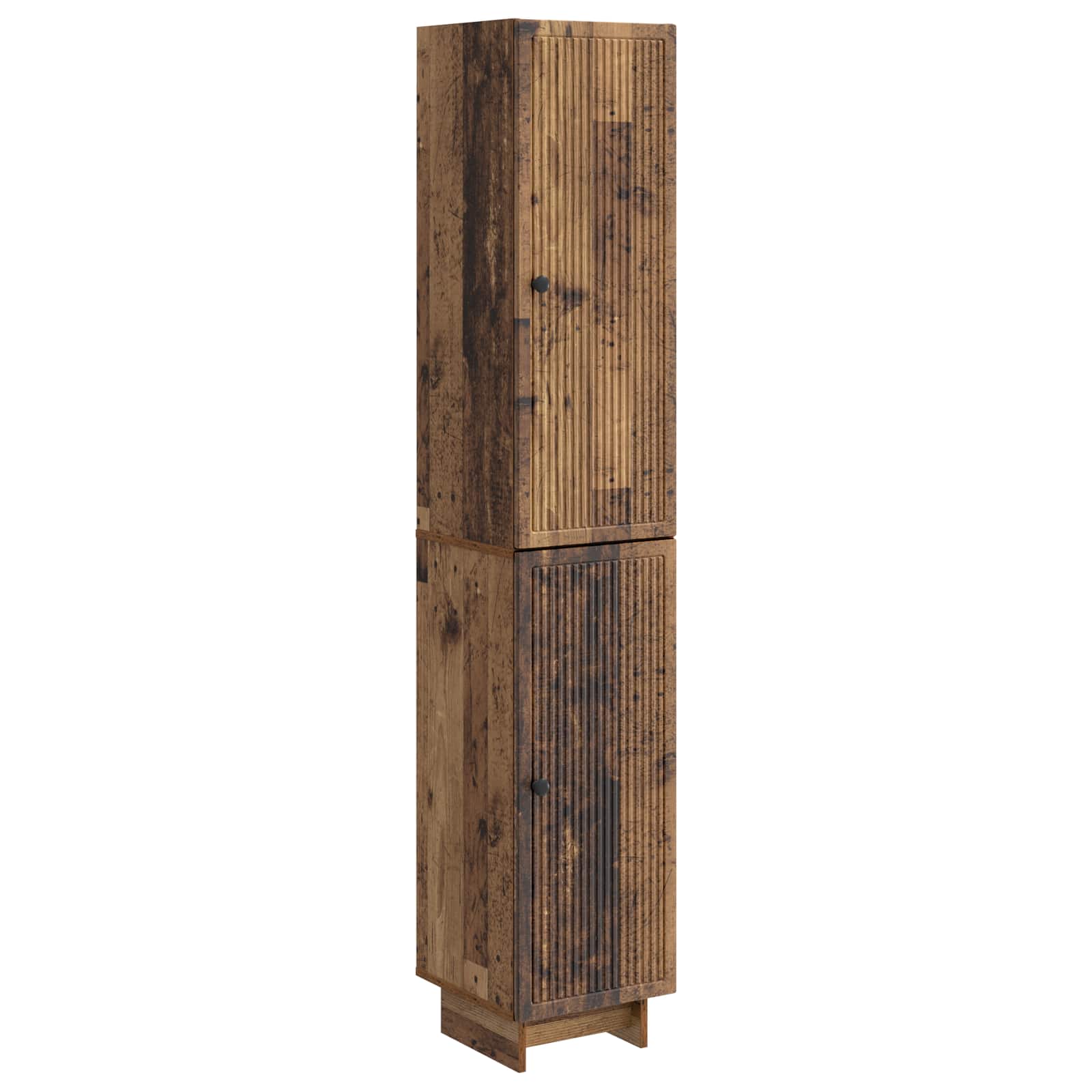 vidaXL Kastenset 2 pcs Zwart 34,5 x 33 x 90 cm Bewerkt hout