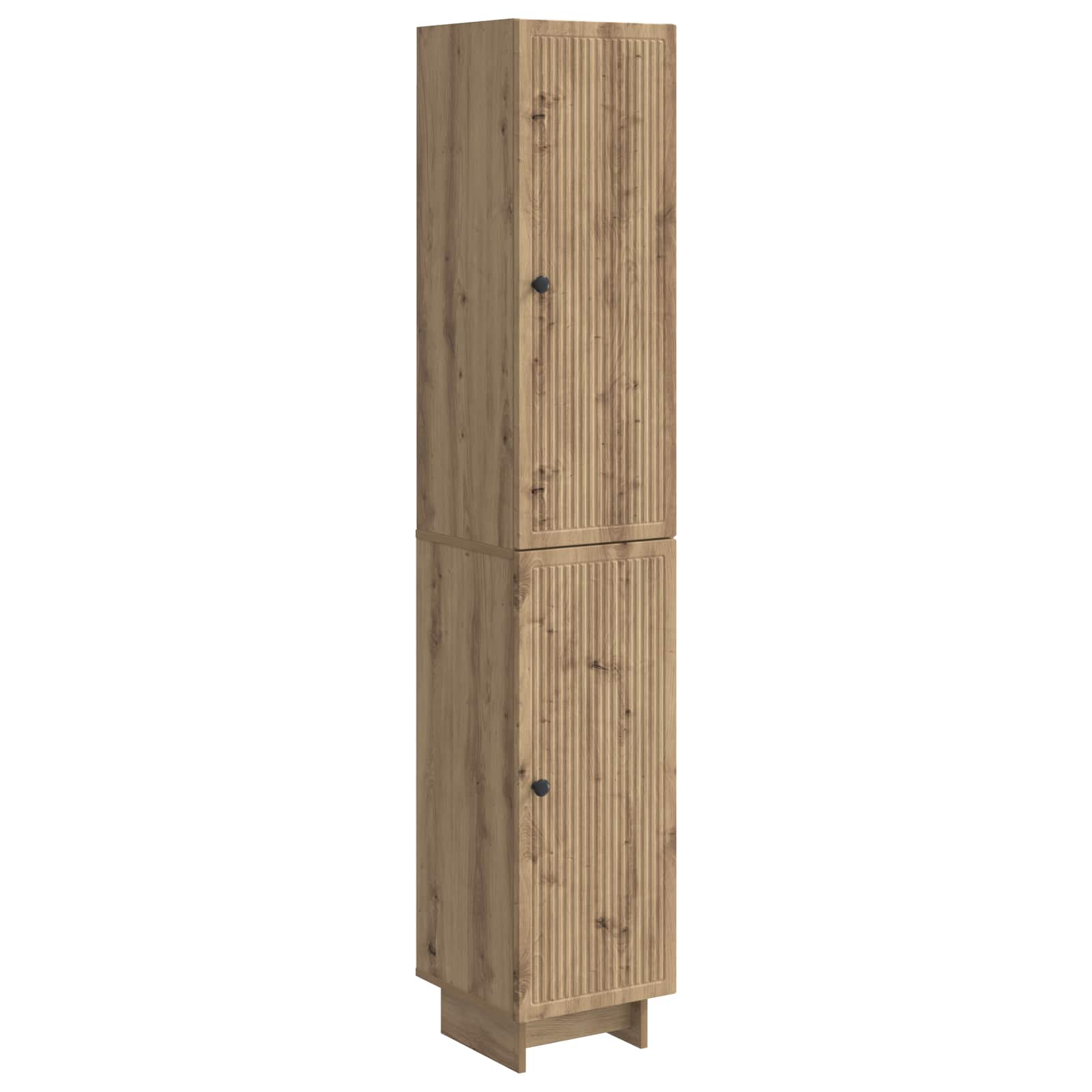 vidaXL Kastenset 2 pcs Zwart 34,5 x 33 x 90 cm Bewerkt hout
