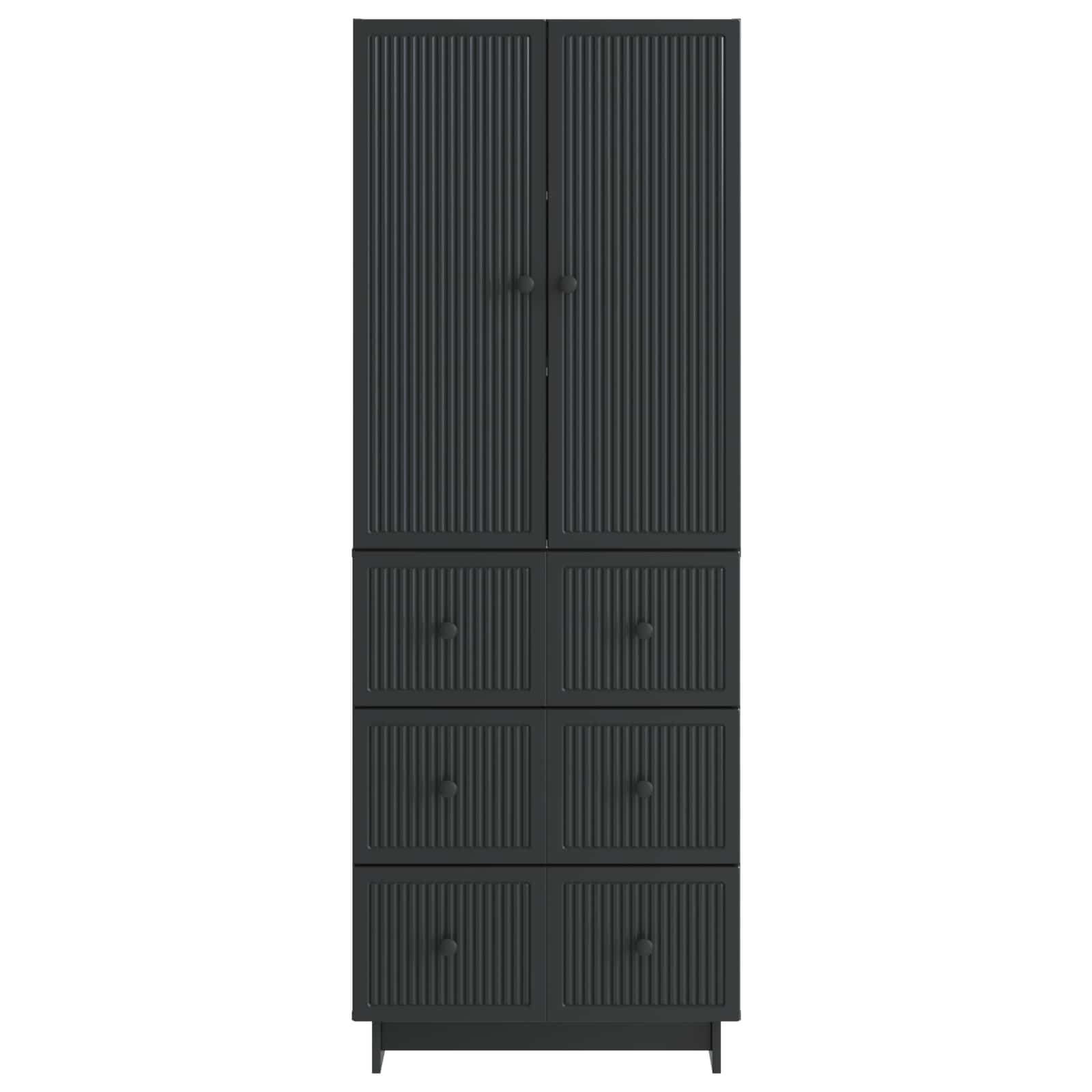 vidaXL Kastenset 2 pcs 66 x 34,5 x 90 cm Bewerkt hout