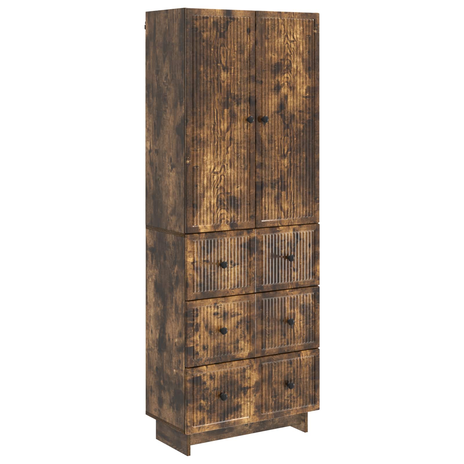 vidaXL Kastenset 2 pcs 66 x 34,5 x 90 cm Bewerkt hout