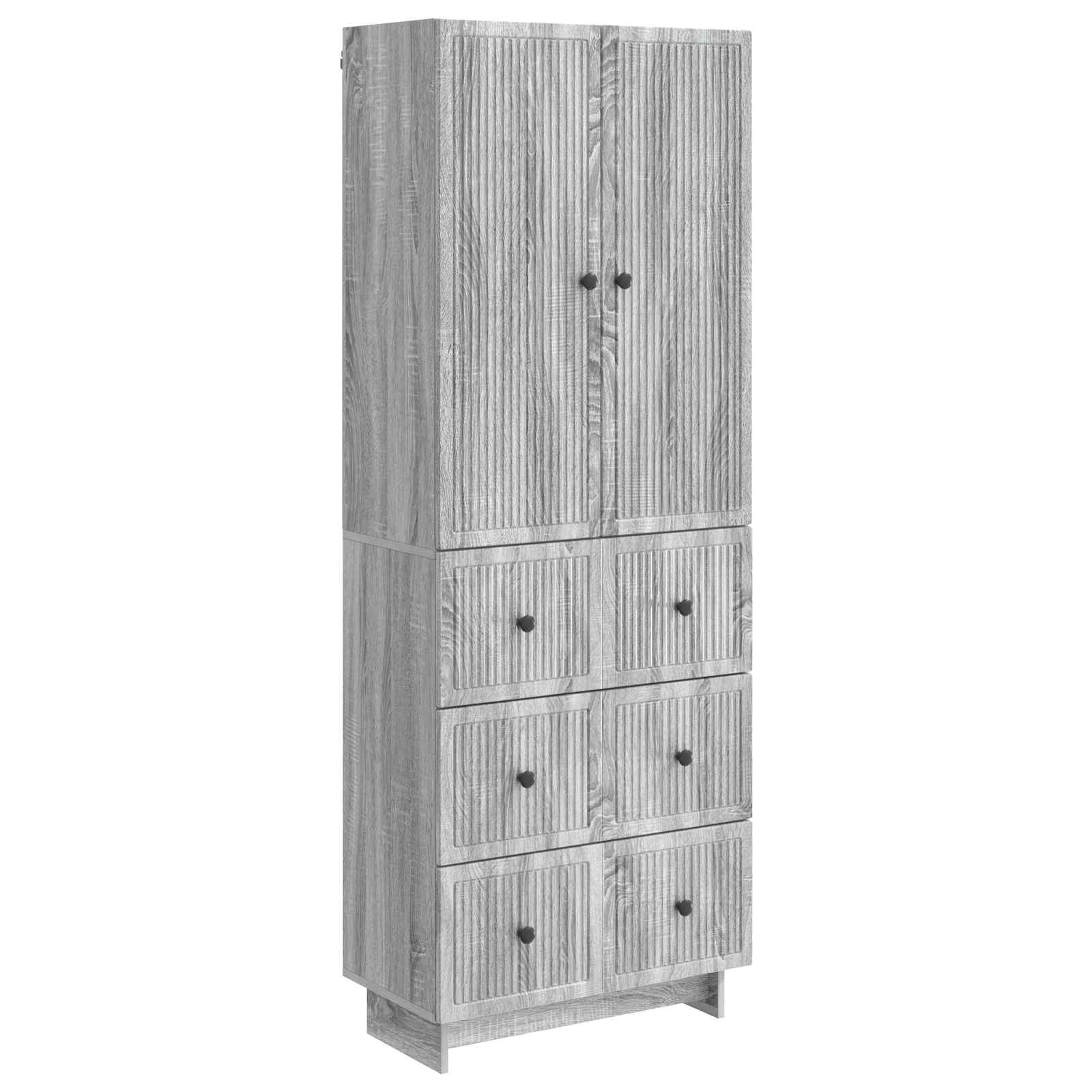 vidaXL Kastenset 2 pcs 66 x 34,5 x 90 cm Bewerkt hout