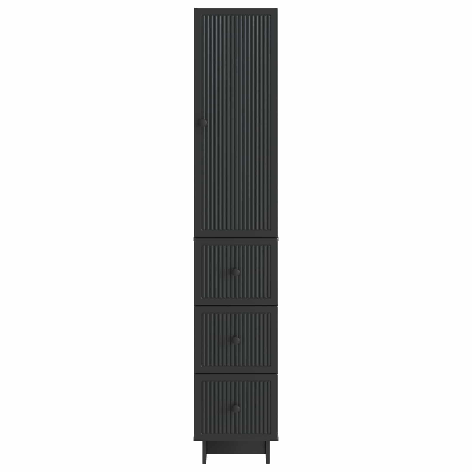 vidaXL Kastenset 2 pcs 33 x 34,5 x 90 cm Bewerkt hout