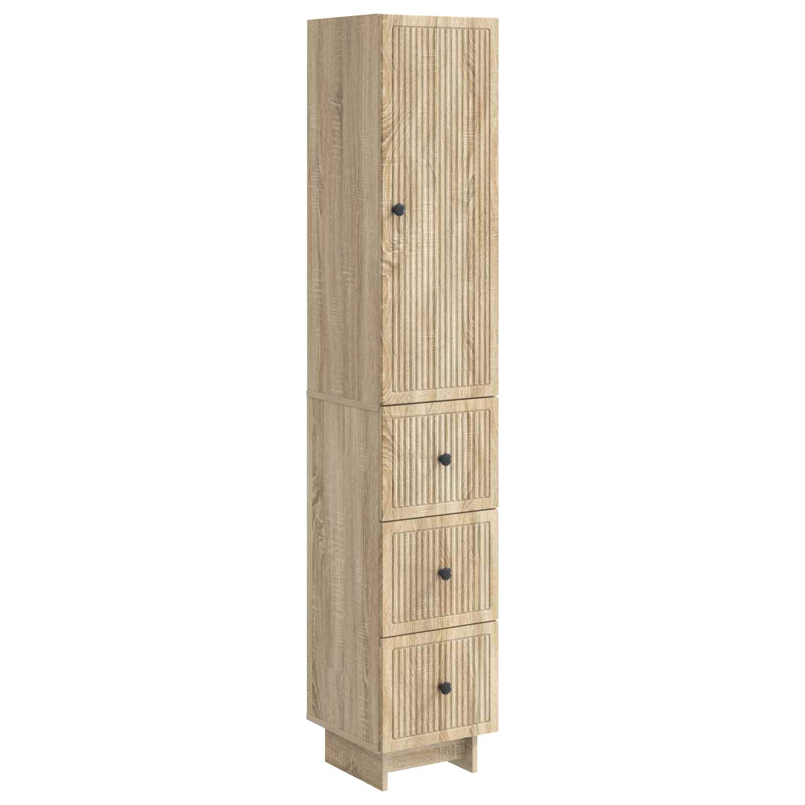 vidaXL Kastenset 2 pcs 33 x 34,5 x 90 cm Bewerkt hout